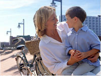 grandmother on the boardwalk